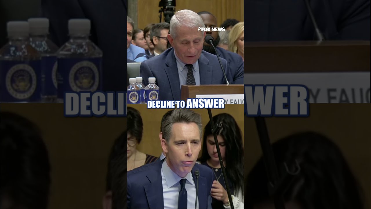 Sen Hawley SHREDS Fauci for silence during COVID origin hearing #shorts #us #news #foxnews