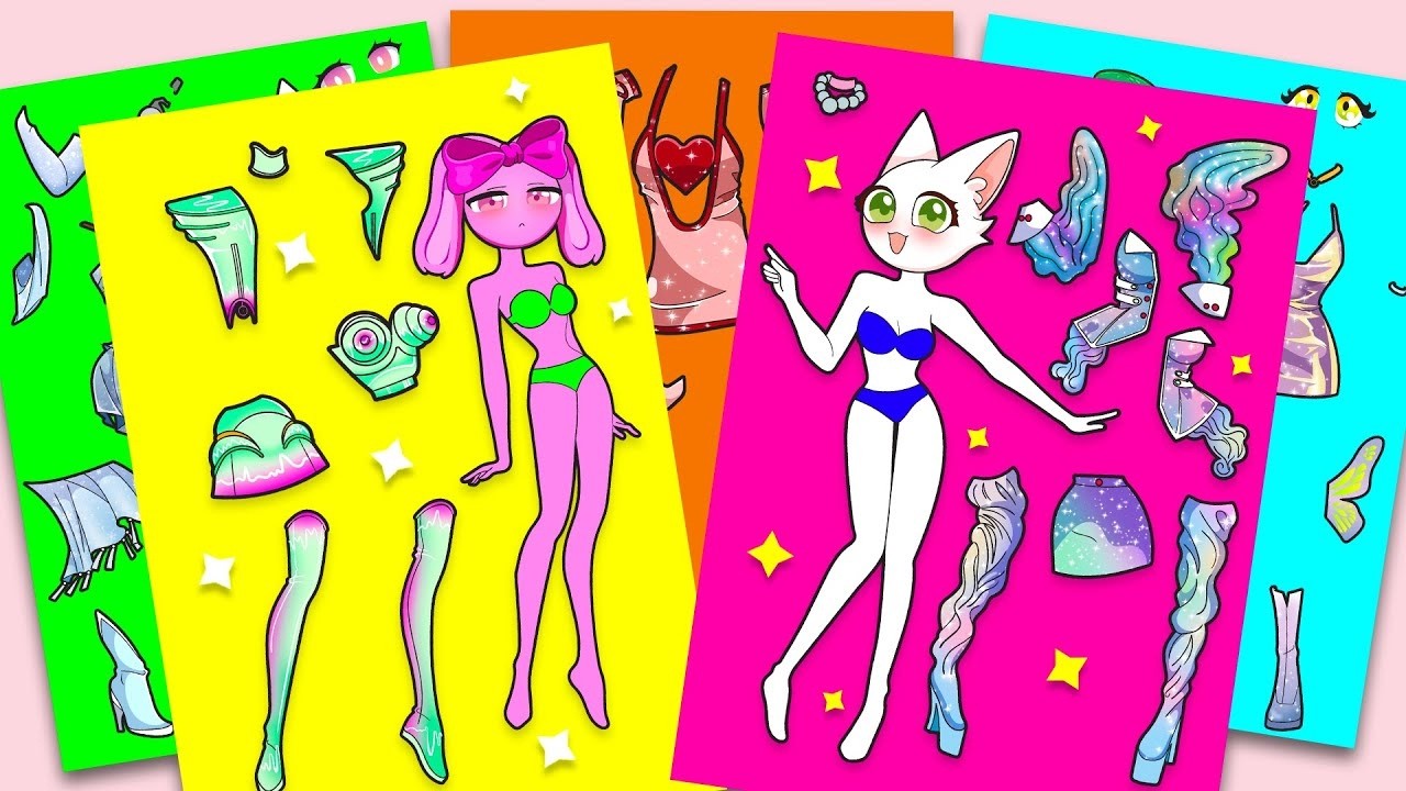 💖 Поделки из бумаги 💖 PINKI x WENDA: Кто победит в конкурсе модных поделок своими руками? ✨ Комби...
