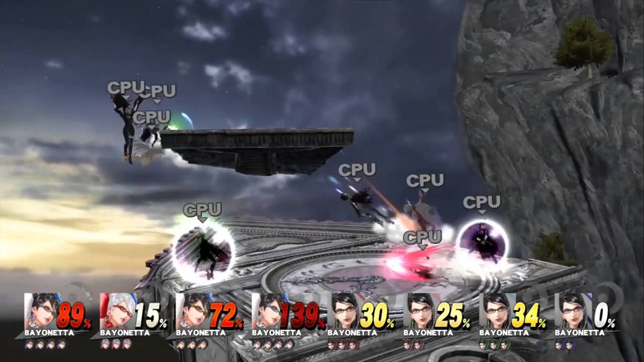 [Smash Bros. Wii U] Bayonetta 8-Player Footage