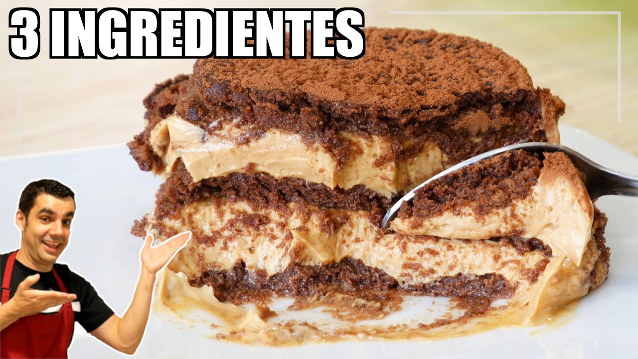 El POSTRE de GALLETA y DULCE DE LECHE más CREMOSO y FÁCIL (sin horno)