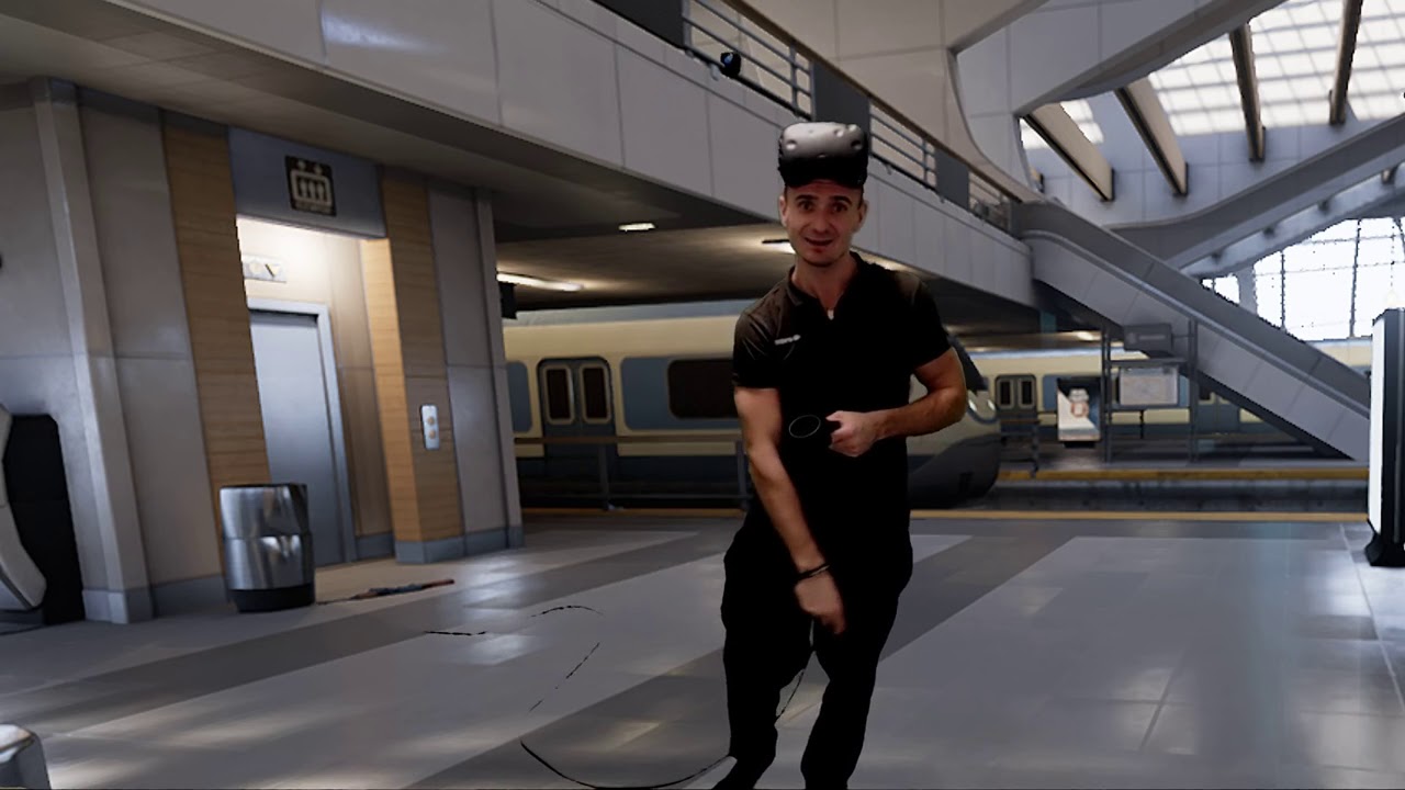 Bullet Train VR Gameplay on HTC Vive (Revive) FPS tech demo for Oculus Rift Touch Controll