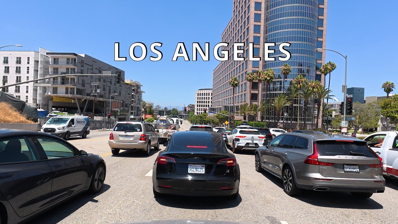 Driving Los Angeles Airport to West Hollywood, CA