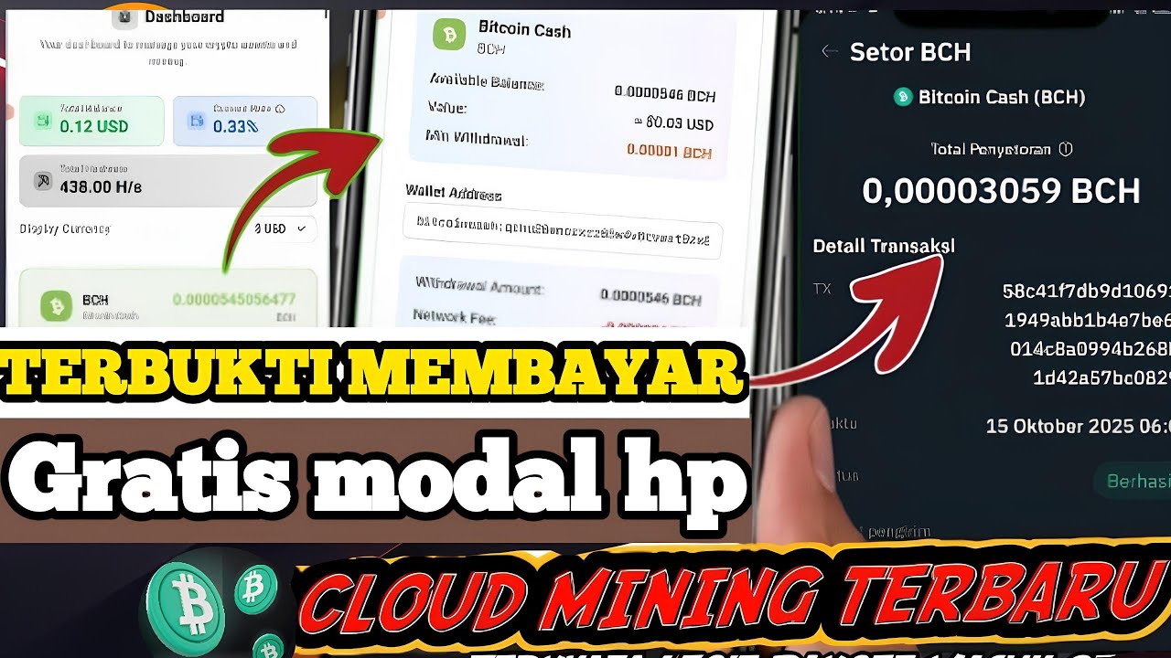 TERBARU‼️Cloud Mining Crypto Terbaru 2025 - Mining Bitcoin 2025 Di Android - Crypto Miner