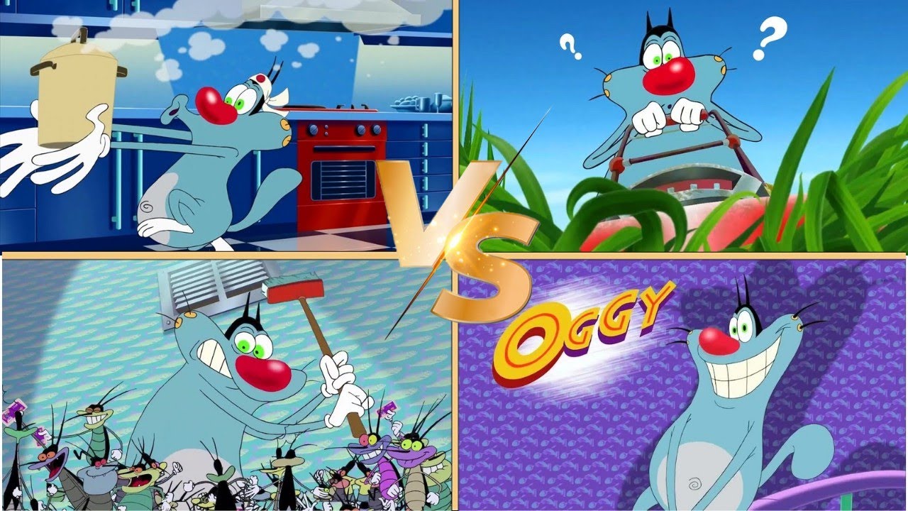 Tiles Hop EXE Oggy and the Cockroaches Funny Moments VS Edit