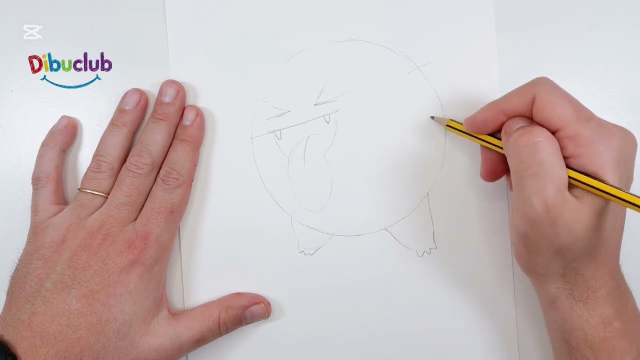 Cómo dibujar al pokemon Gengar 