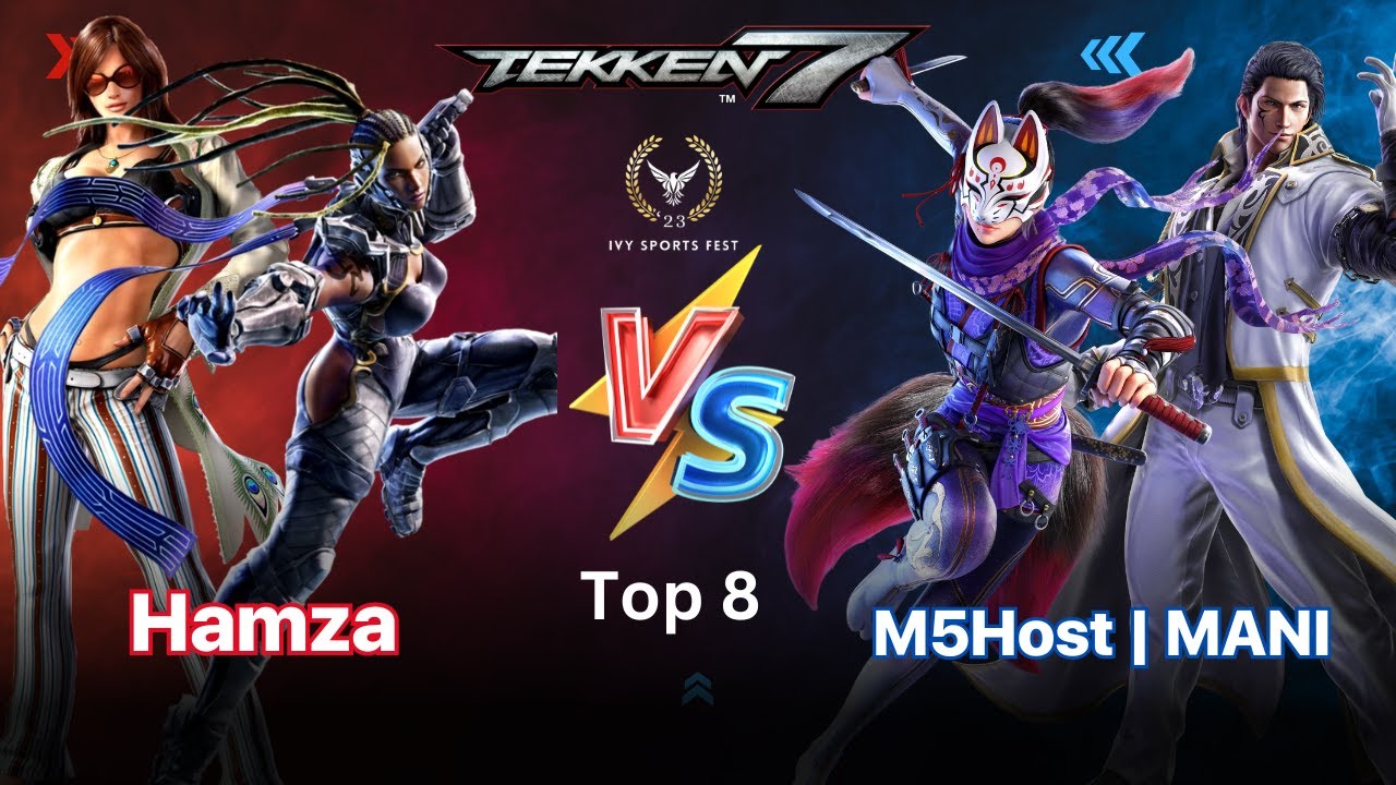 Tekken 7 Ivy Sports Fest 2023 (Top 8).| M5host Mani (Claudio ,Kuni) vs Hamza (Katarina, Raven.)
