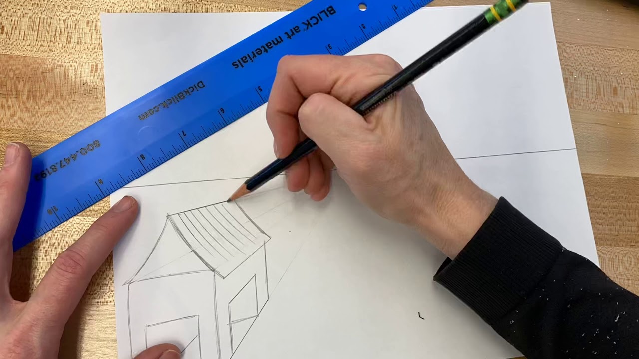 Time Lapse: One-point Linear Perspective Series: Bird&rsquo;s eye view shapes with cut outs