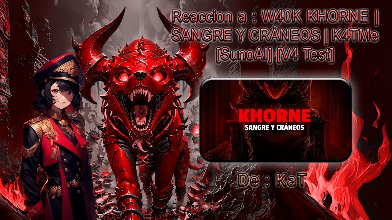 Elspartan3k reacciona : W40K KHORNE | SANGRE Y CRÁNEOS | K4TMe [SunoAI] [V4 Test]