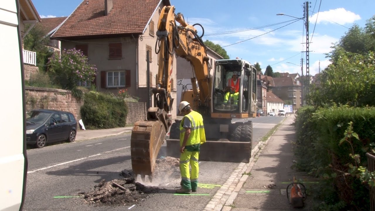 Travaux d'assainissement avenue de Verdun