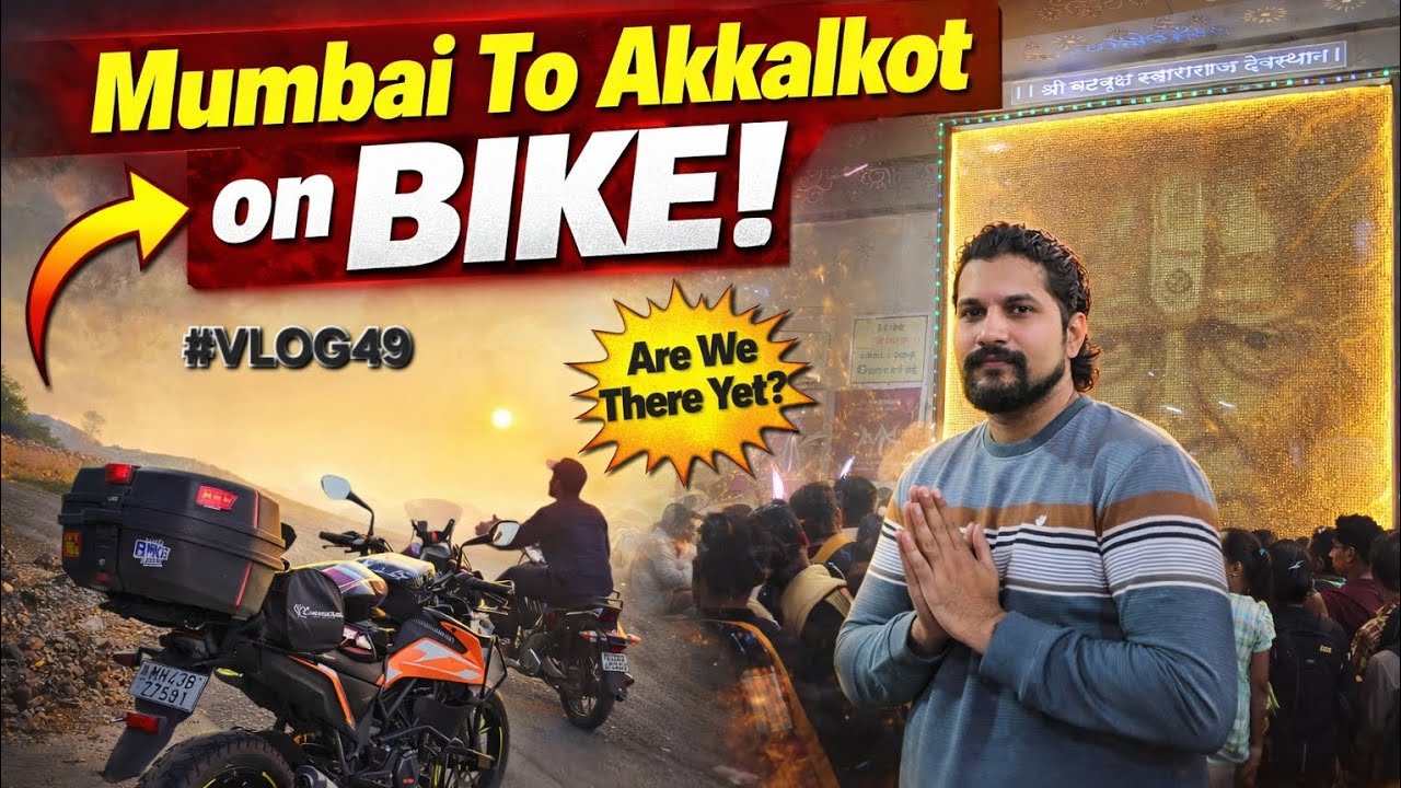 Mumbai To Akkalkot Bike Ride | Raste Mein Accident Ho Gaya! | #vlog49 | PART-01