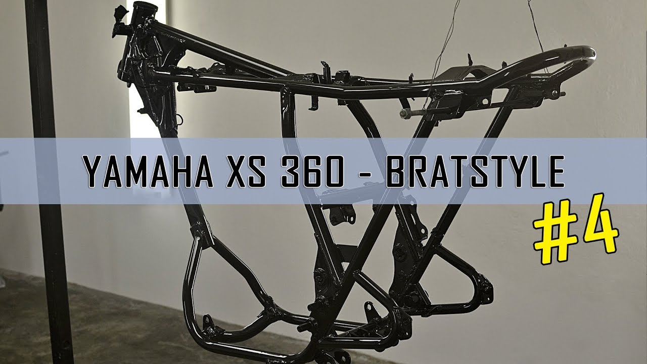 #4 Bratstyle Yamaha XS 360 / XS 400 how to build custombike part 4. - DIY time lapse