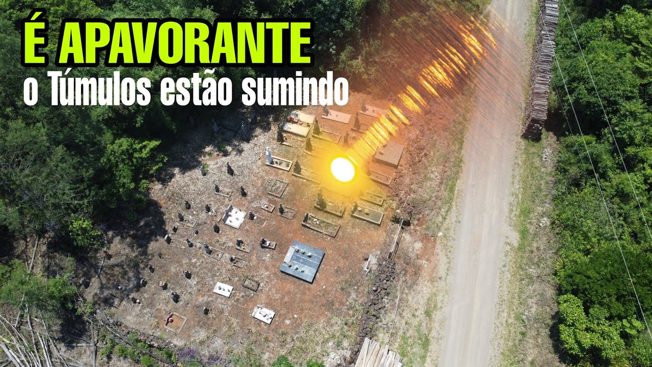 OS  TÚMULOS AOS POUCOS ESTÃO SUMINDO DESSE CEMITÉRIO 😳
