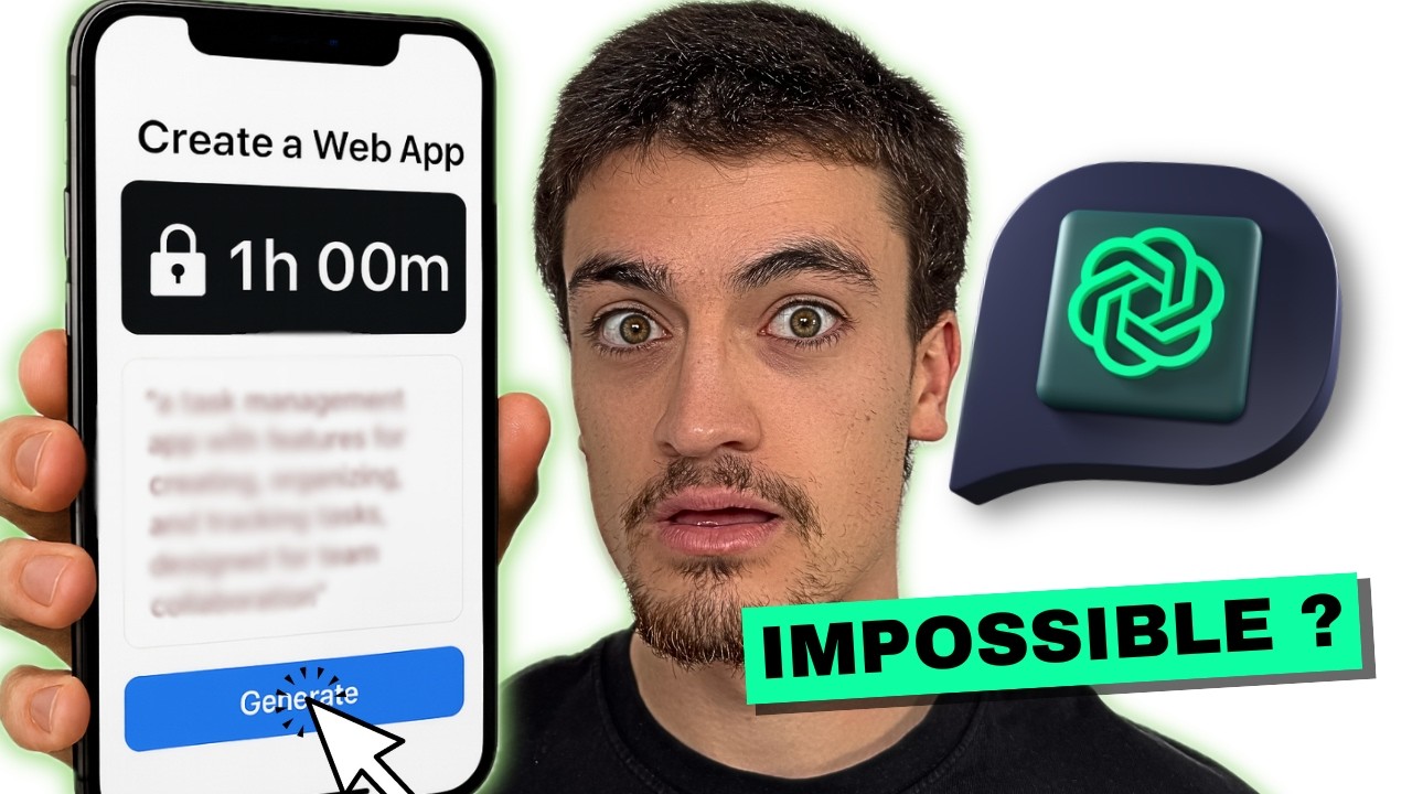 1H pour CRÉER une APP SANS CODER (le résultat est dingue)
