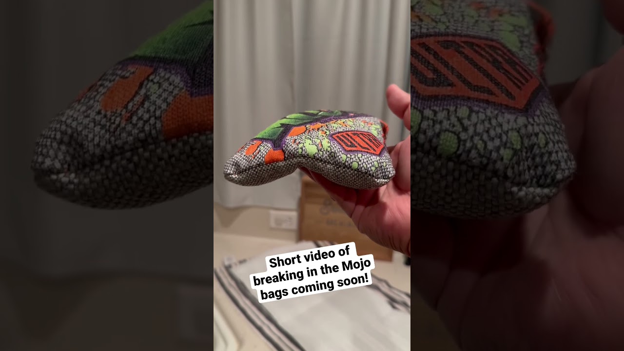 Short video coming soon on breaking in the Mojos! #cornhole #shorts