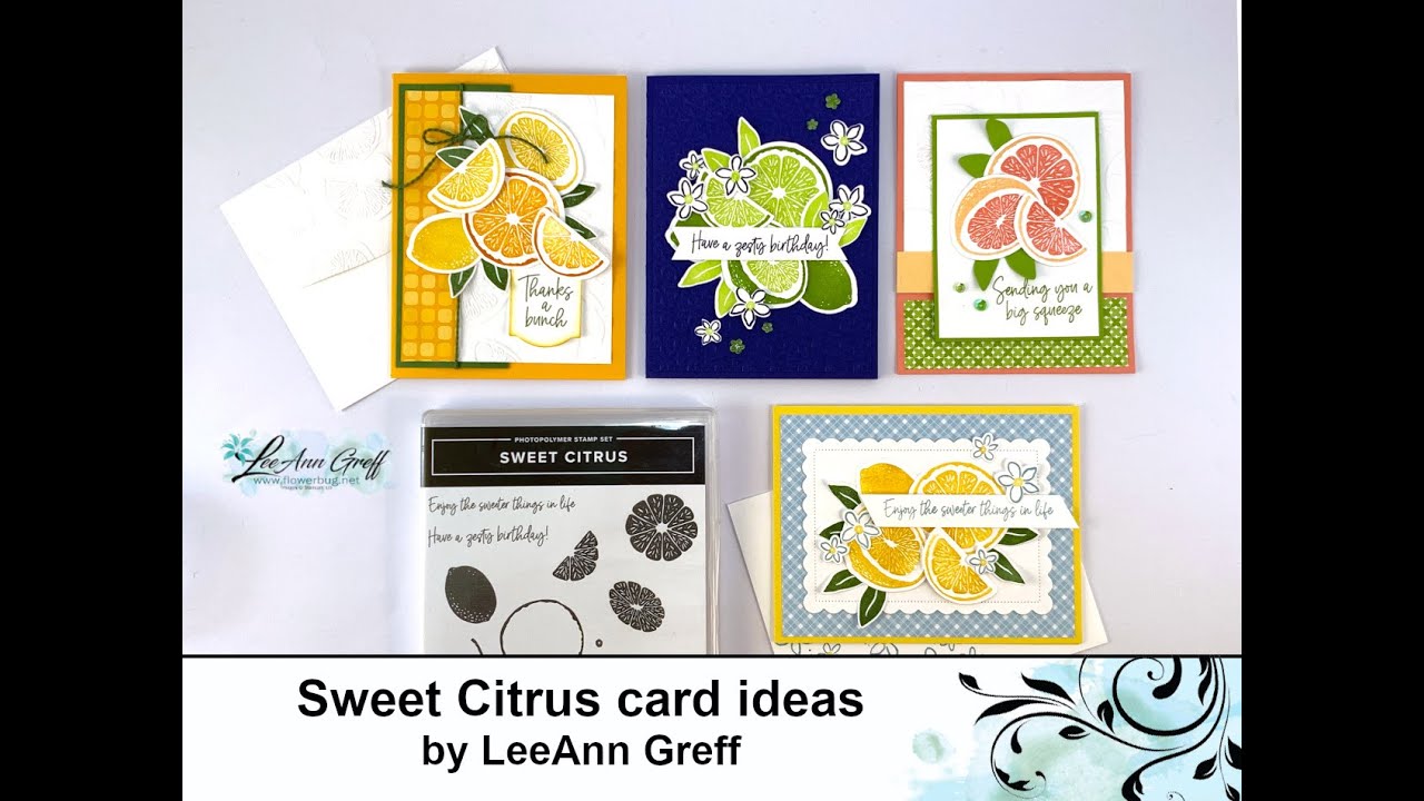 Sweet Citrus card ideas