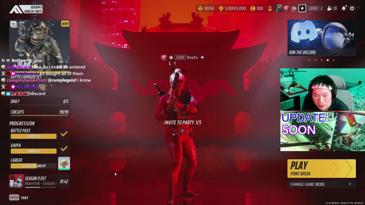 [LAST CHANCE DROPS] LAST UPDATE OF SEASON | RANKED TOP 10 | GOO GUN MAIN | EMBARK PARTNER