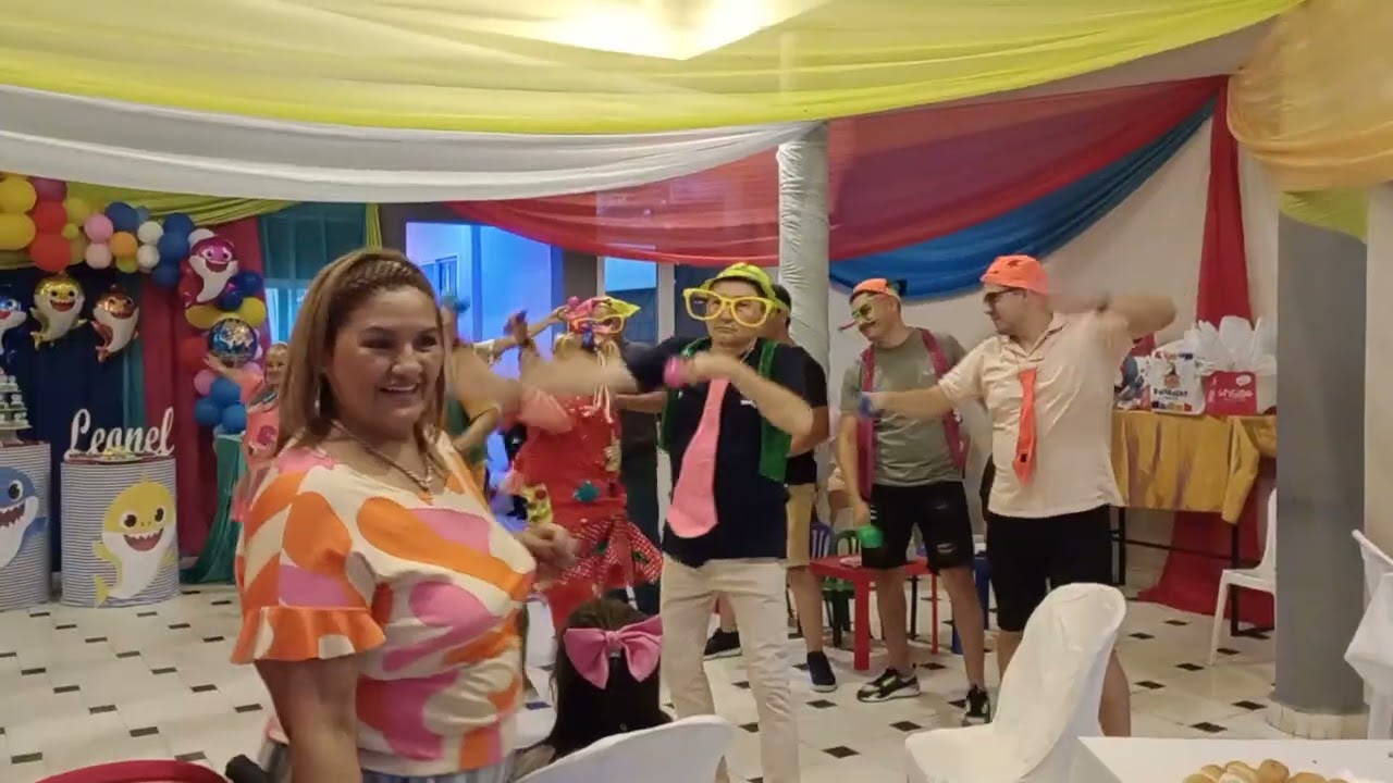 Cumple de 2 años de Leonel. Payasa Pepita y hombres. Año 2023 