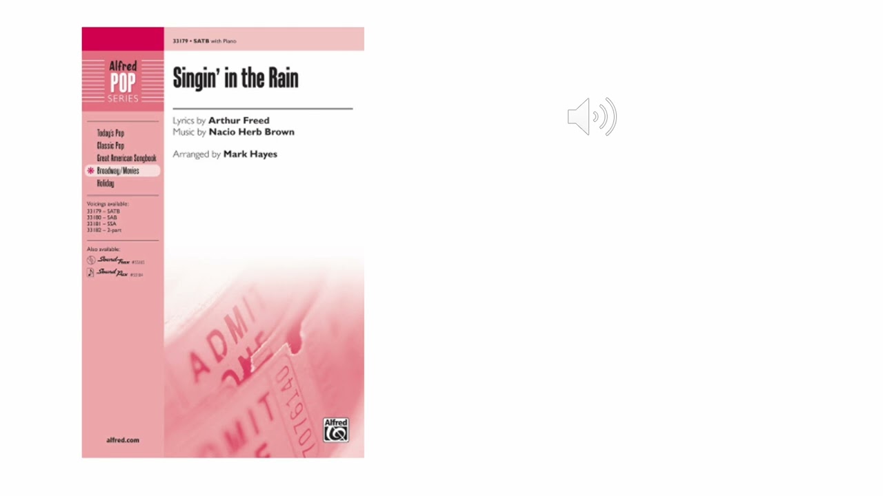 Singin' in the Rain arr. Mark Hayes