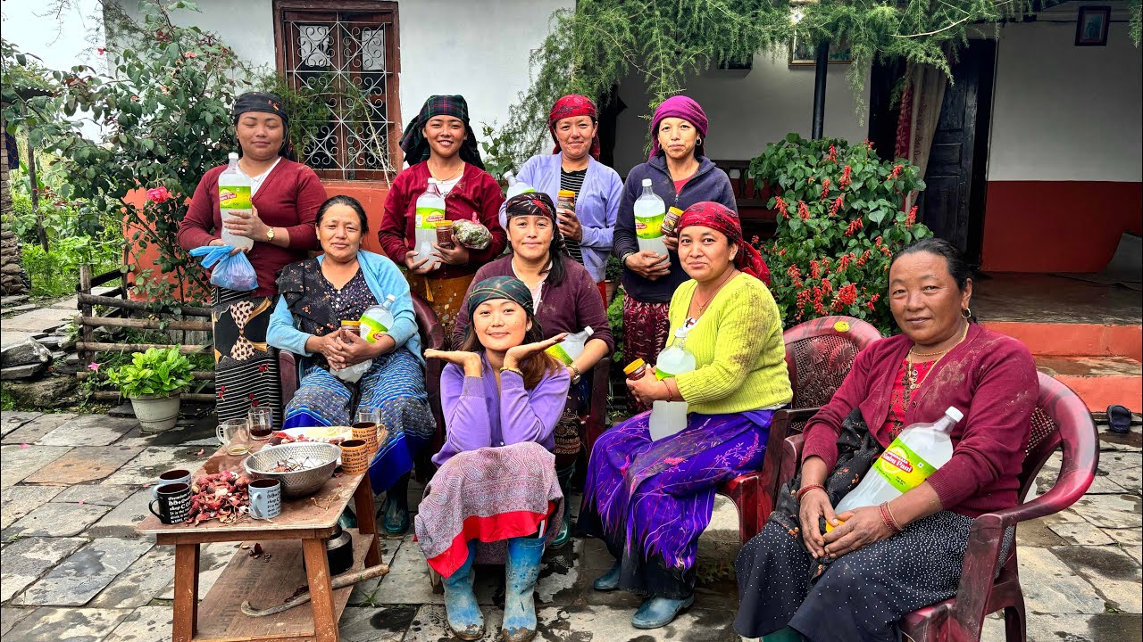 दुख सुख रमाईलो गर्दै कोदो रोपेर पनि सकियो || Barpak#villagelife #organic