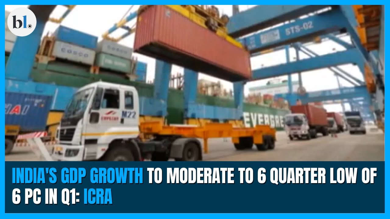India's GDP growth to moderate to 6 quarter low of 6 pc in Q1: ICRA