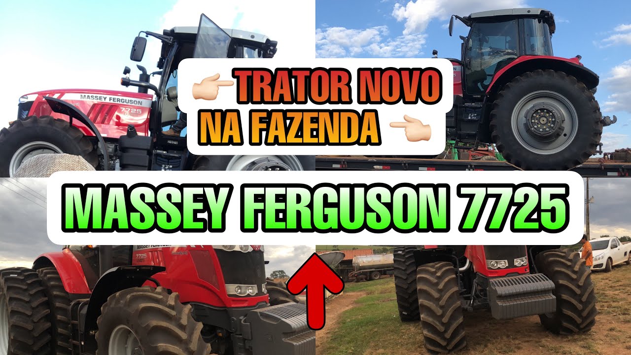 TRATOR NOVO NA FAZENDA |👉🏻TRATOR MASSEY FERGUSON 7725 👈🏻