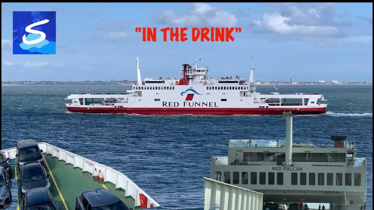 Red Funnel "Red Falcon" Car Loading - 14/06/24 - Southampton UK to Cowes Isle of Wight.