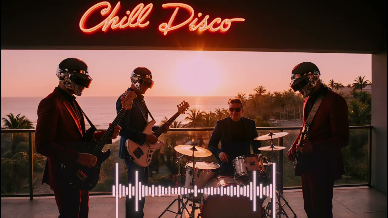 🔥 DAFT PUNK SUNSET RHYTHM 🌅 Chill Disco x Neon Beach Dreams!