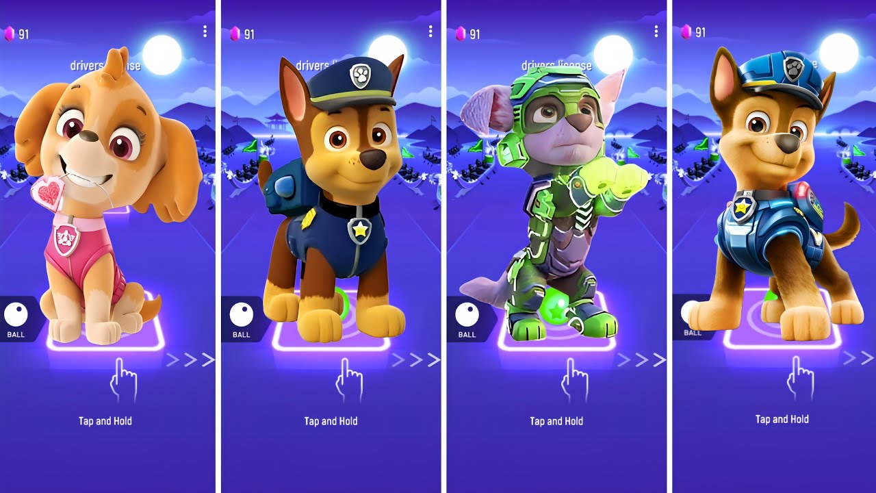 Paw Patrol VS Marshall VS Paw Patrol Ryder VS Rubble Paw Patrol🎶Coffin Dance Song Tiles Hop EDM Rush
