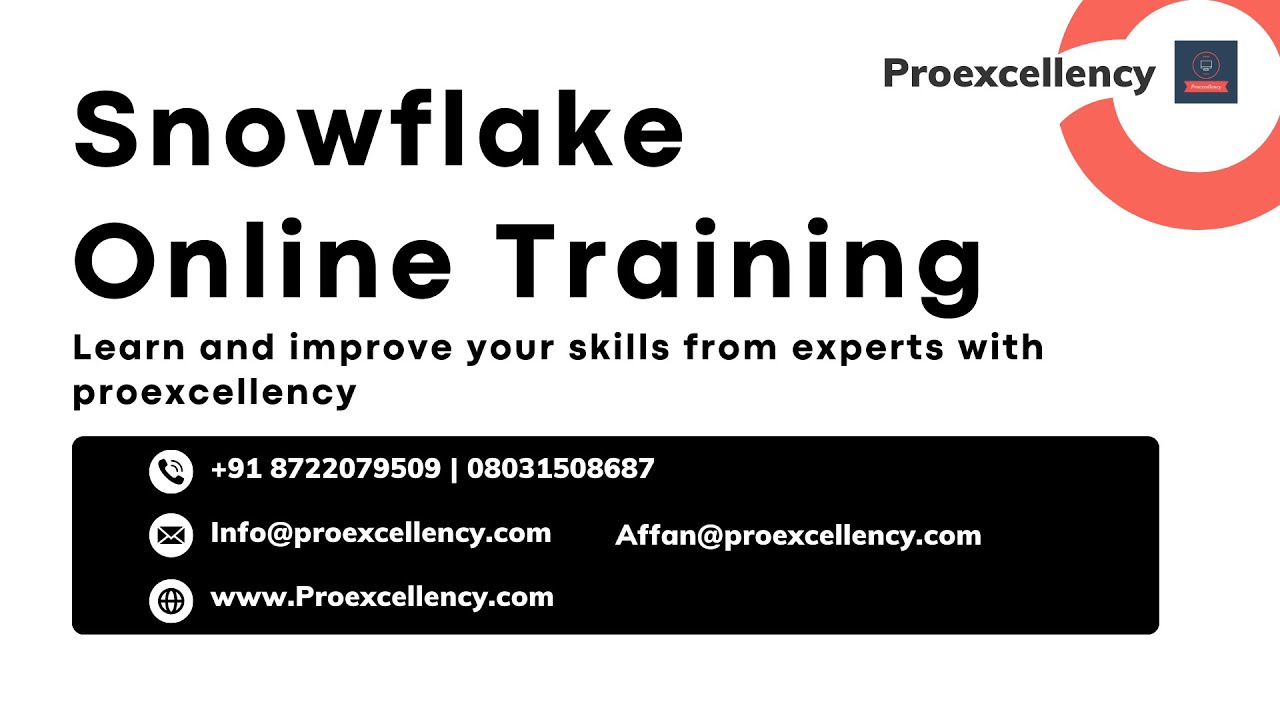 Snowflake Online Training | Learn Snowflake with a real-time trainer | Proexcelleny