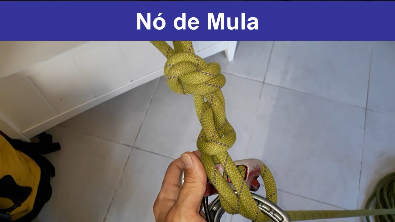 Tutorial: Nó de Mula no freio tipo ATC, um procedimento de escalada utilizado no resgate do guia.