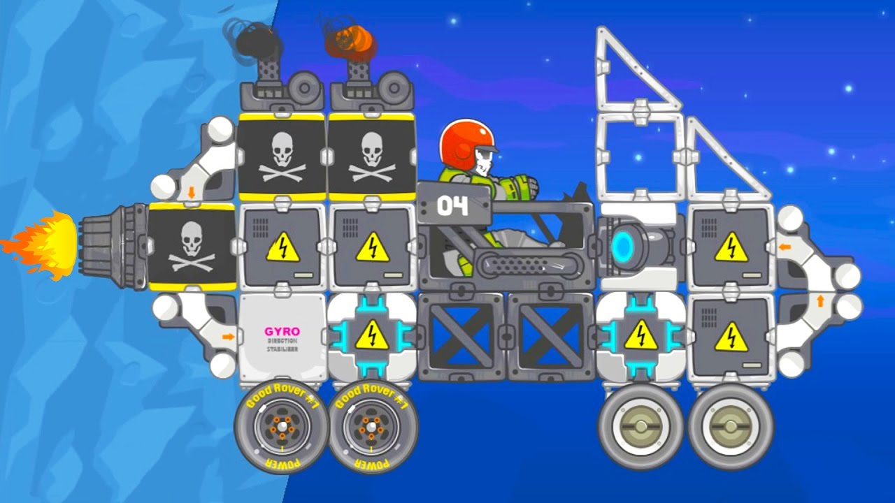 МАШИНА-КОЛЕСО РАКЕТА и БТР Построил КРУТЫЕ ТАЧКИ в Игре RoverCraft Мультик для детей