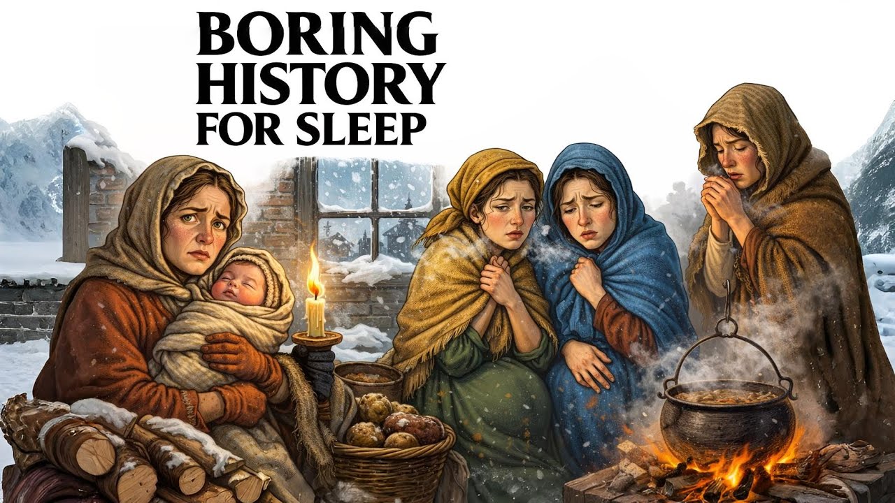 🕯️❄️🏠 How Women Lived Through Long Winters in Pre-Industrial Europe 📜😴 | History for Sleep