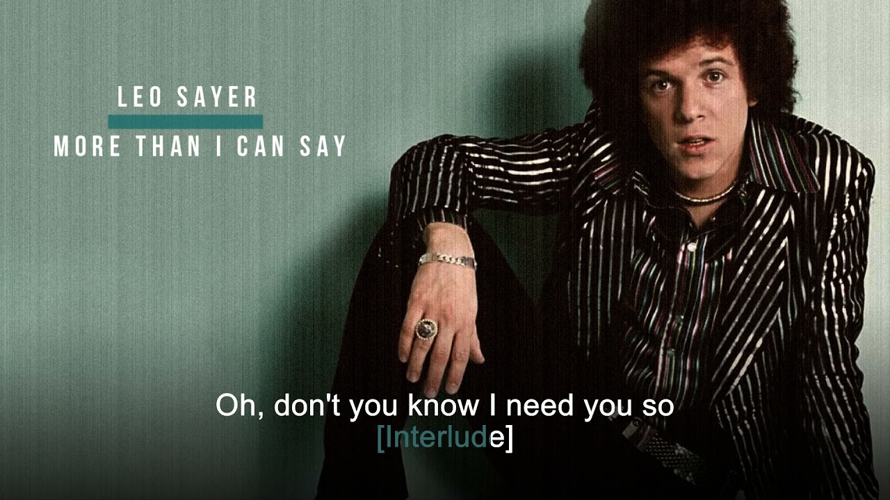 More Than I Can Say | Leo Sayer | Karaoke