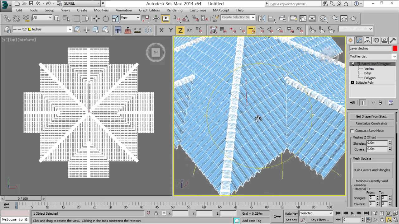 Tutorial 003 - Batzal Roof Designer para 3DS Max (Hector Suriel)