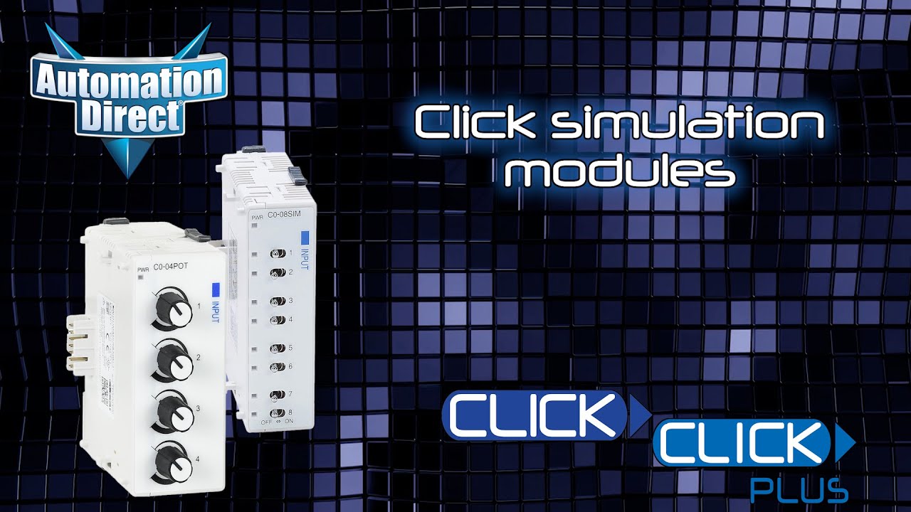 CLICK & CLICK PLUS PLC Input Simulation Modules from AutomationDirect