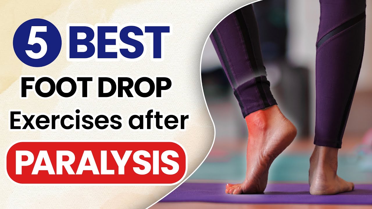 5 Best for Foot Drop Exercises after Paralysis | Foot Drop Exercise | Stroke Recovery | SRIAAS