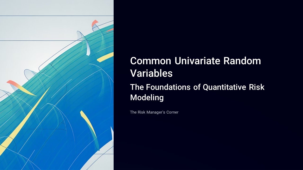 Common Univariate Random Variables Explained for Risk Managers