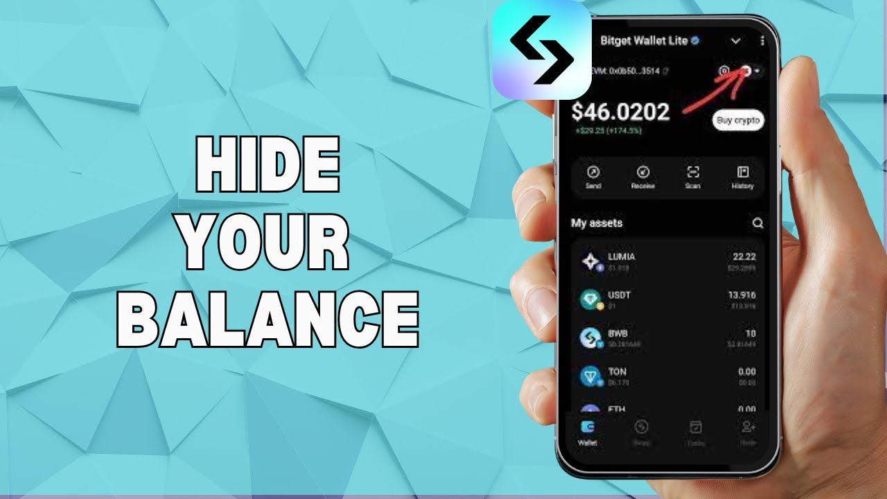 HOW TO HIDE YOUR BALANCE IN THE BITGET WALLET