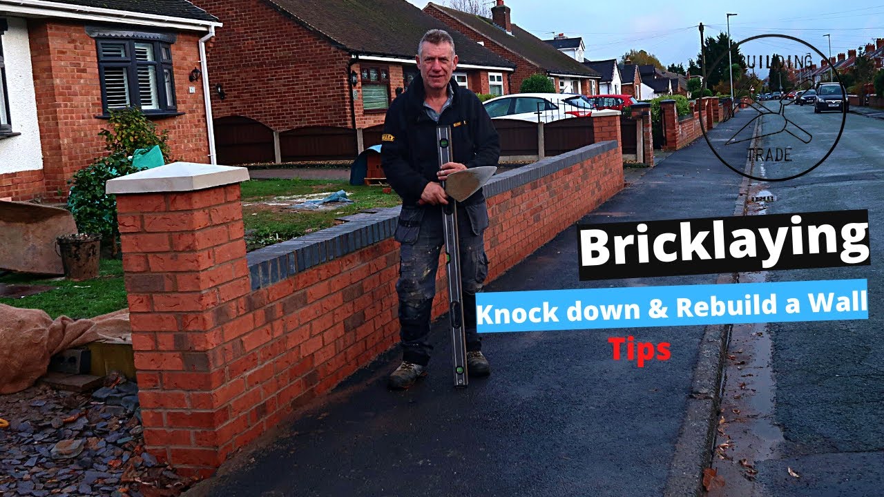 Knock down old wall and build a new wall