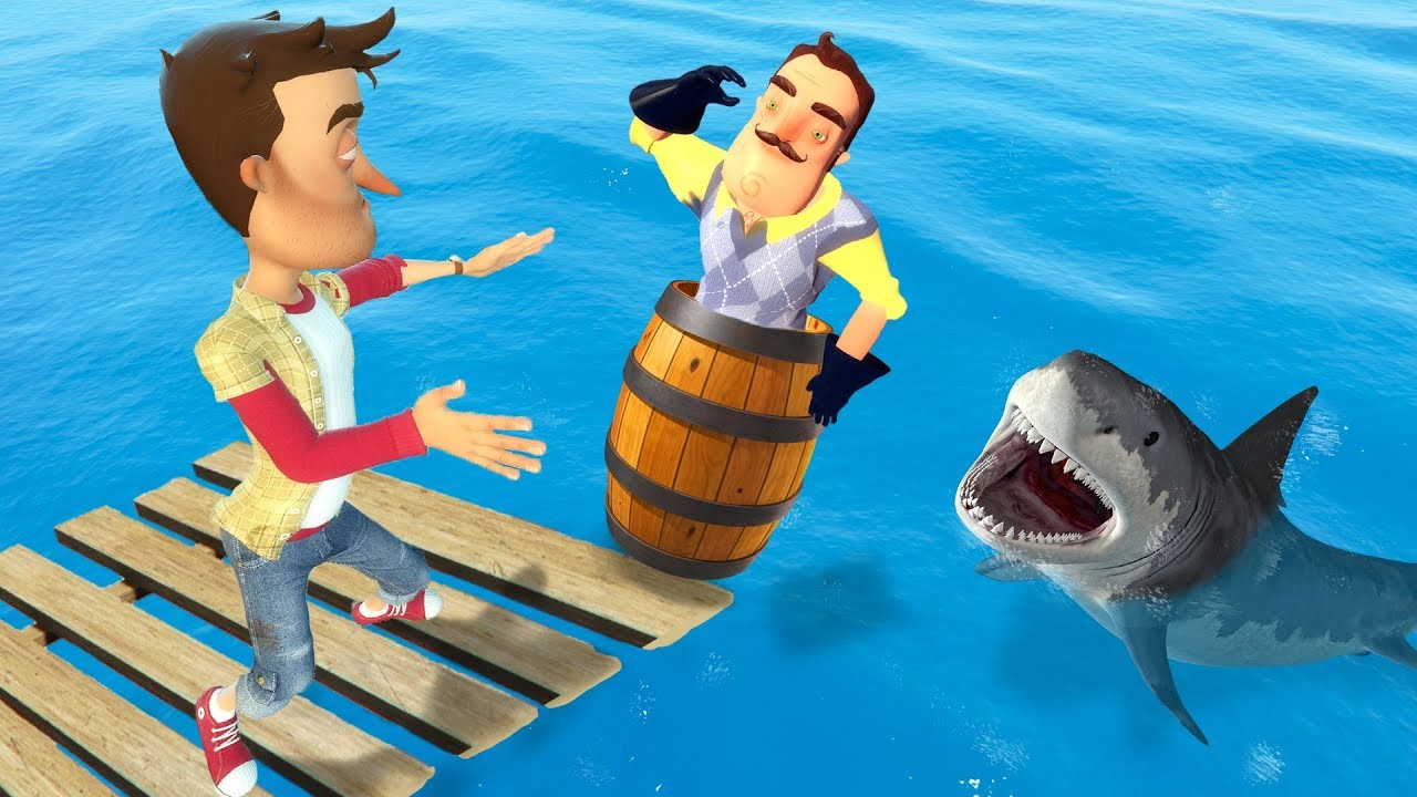 Hello Neighbor: Ragdoll falls | Fails & Wins • vol.34 [GMOD] ✓
