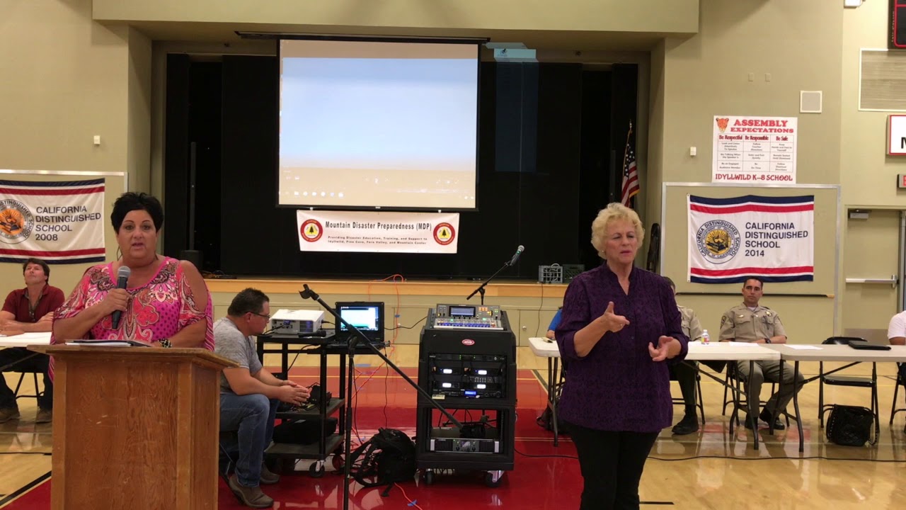 Idyllwild Community Meeting 08/27/19