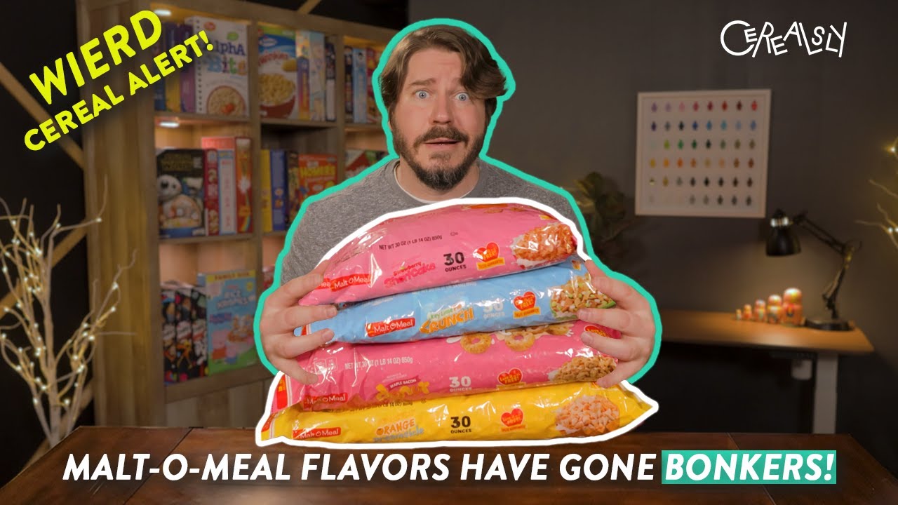 Would you try these 4 CRAZY Malt-O-Meal Cereal Flavors?? #cereal #review #maltomeal