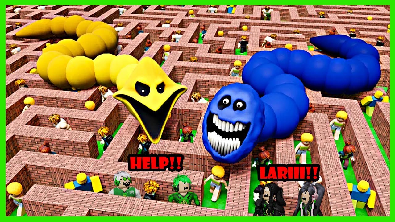 Aku Bertahan Hidup Di Dalam Maze Penuh Cacing Raksasa Pembunuh Di Roblox 😨