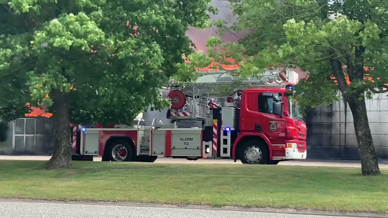 Voldsom brand i VVS virksomhed i Sorø