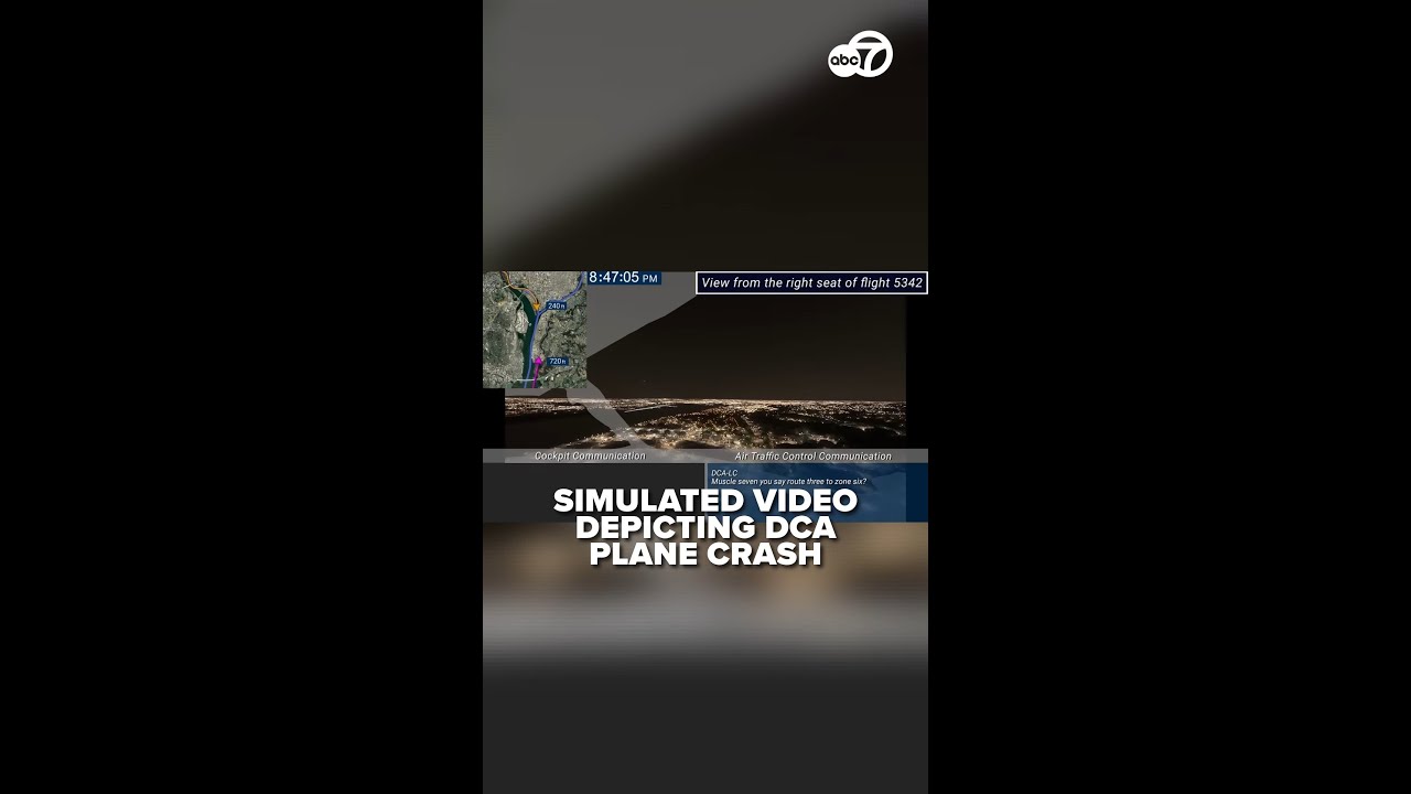 NTSB shares simulated video depicting midair collision over Potomac River