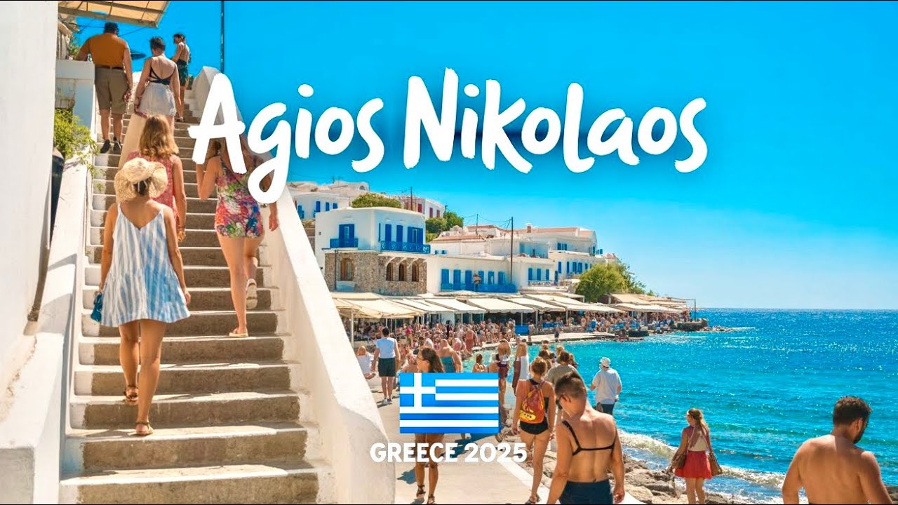 Walking through Agios Nikolaos Crete - Such a Vibrant Place 🇬🇷