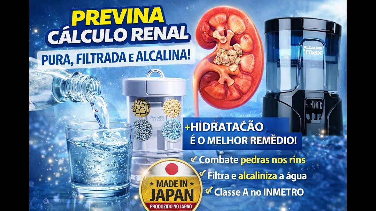 Purificador Alcaline Max: Reduz Cloro, Impurezas e Acidez