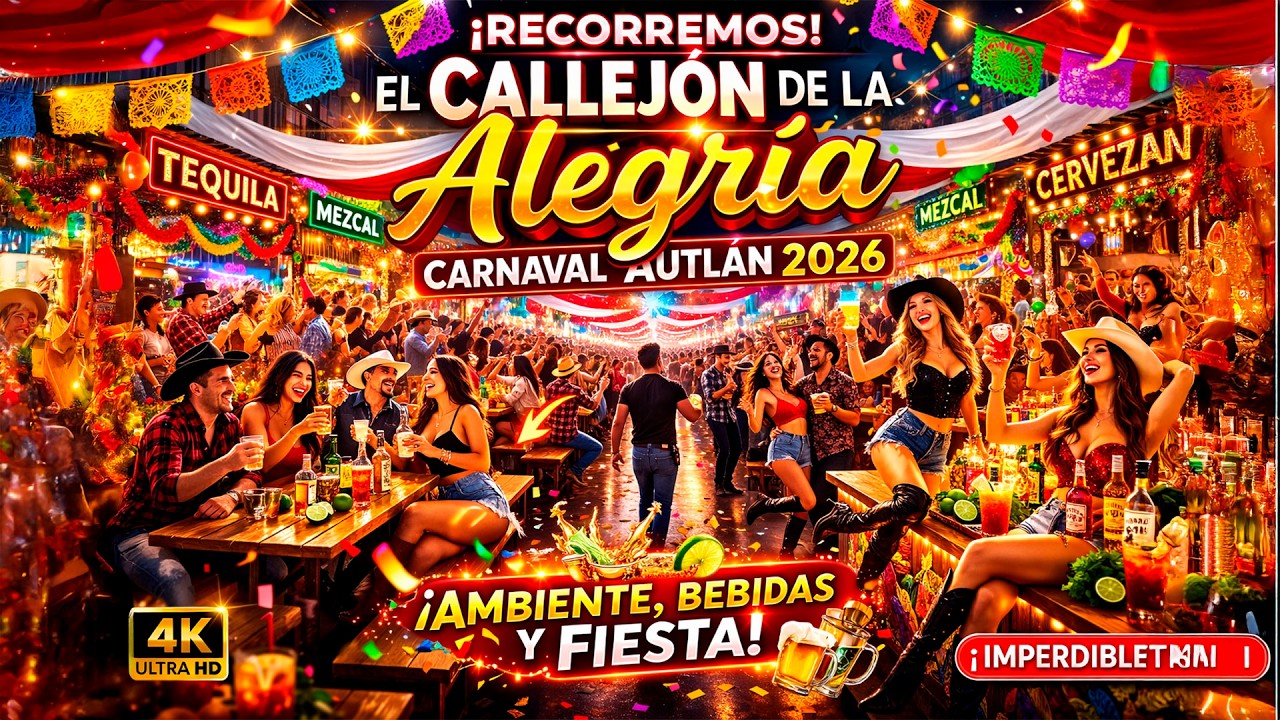 El lugar más fiestero del Carnaval Autlán 2026 está aquí...el Callejón de la Alegría