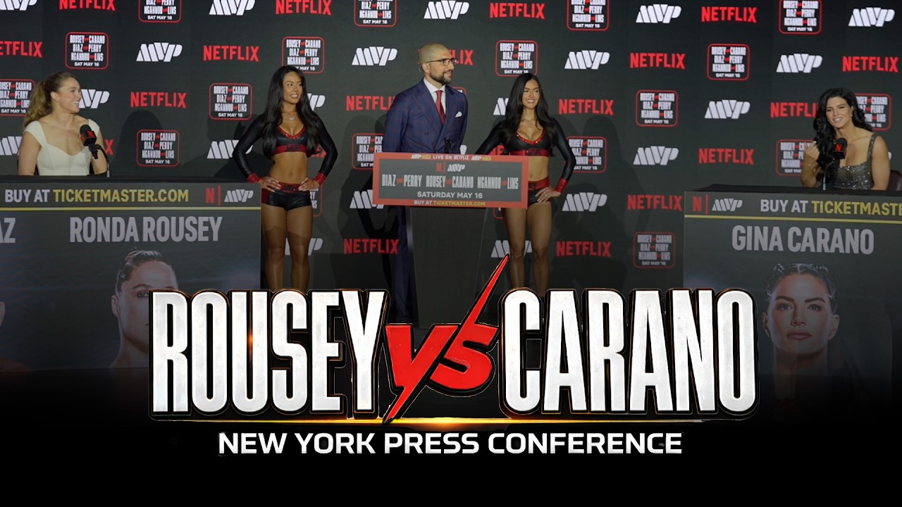 Rousey vs. Carano FULL NYC Press Conference | Diaz vs. Perry | MMA Fighting