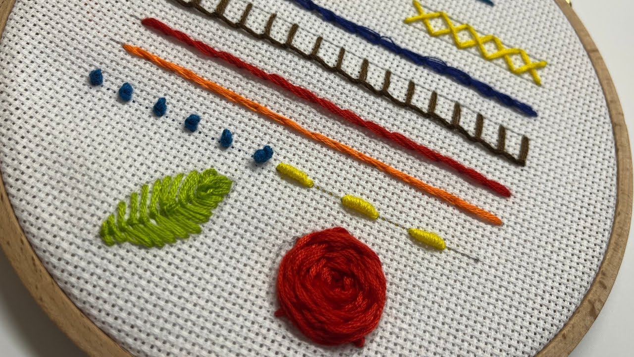 12 Most Strange Hand Embroidery Stitches | Tutorial for Beginners